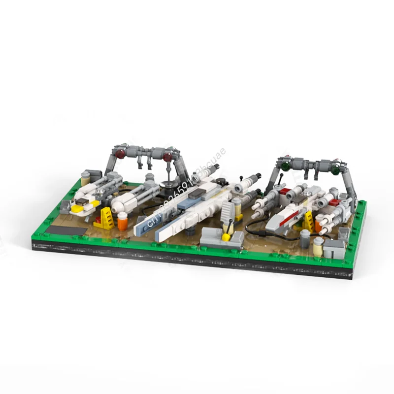 

589 шт. MOC микро-диорама Yavin Base Star Battle строительные блоки STEAM Learning практические способности логическая рождественская игрушка в подарок