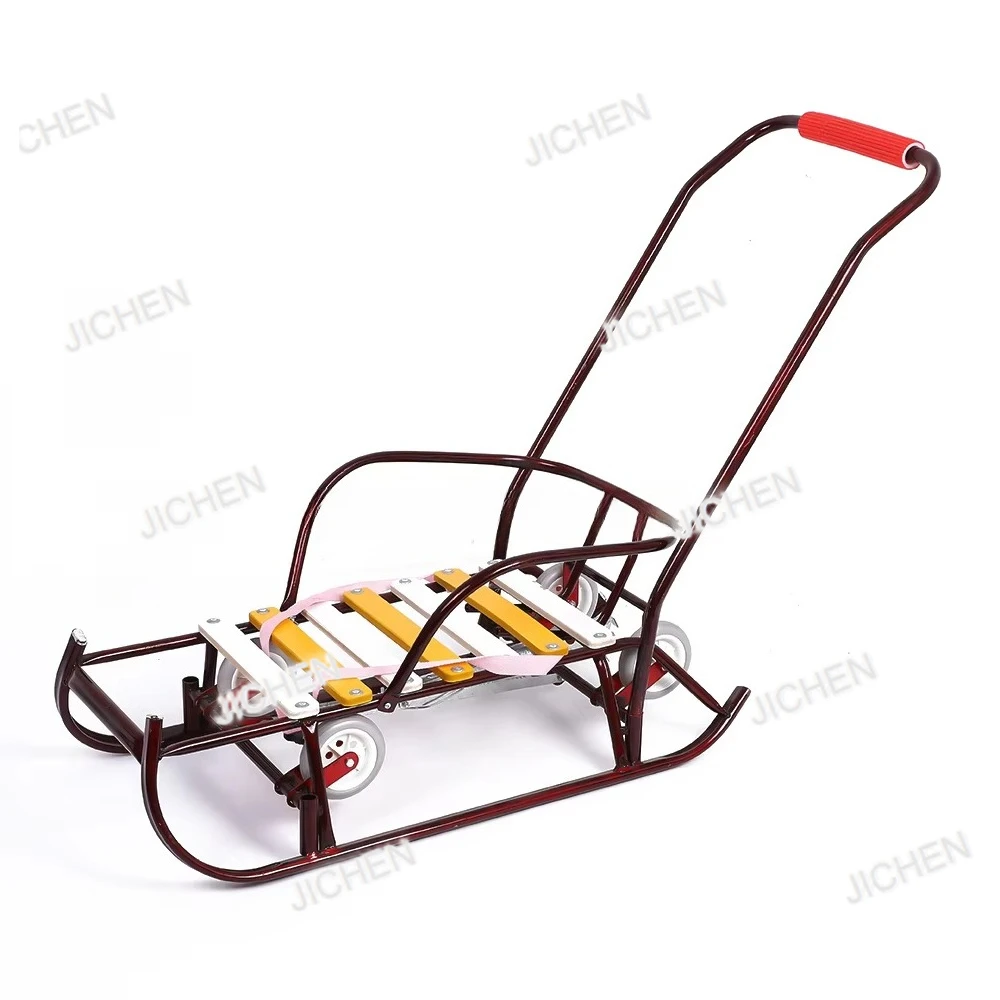 

ZQ Зимние уличные металлические и деревянные сани для зимних видов спорта