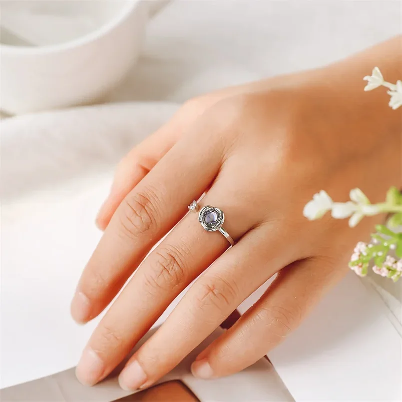

Pesonalized Photo Ring Custom Ring with Picture inside Customized Rings Gifts for Women Valentine's Day Birthday Anniversary