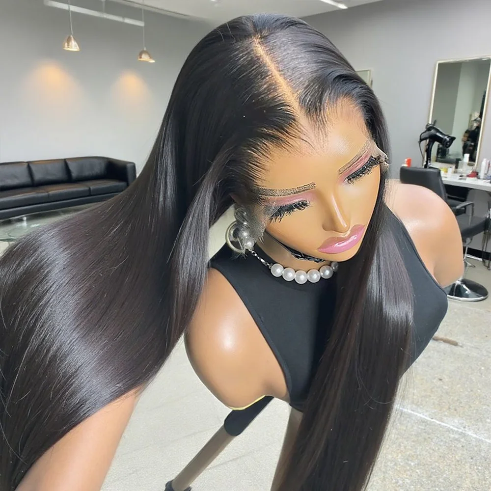 

HD Парики Шнурка 13x4 Фронтальный Парик Человеческих Волос Bone Прямой Парик Фронта Шнурка Предварительно Сорванные Hd Кружева 100% Парики Человеческих Волос Распродажа