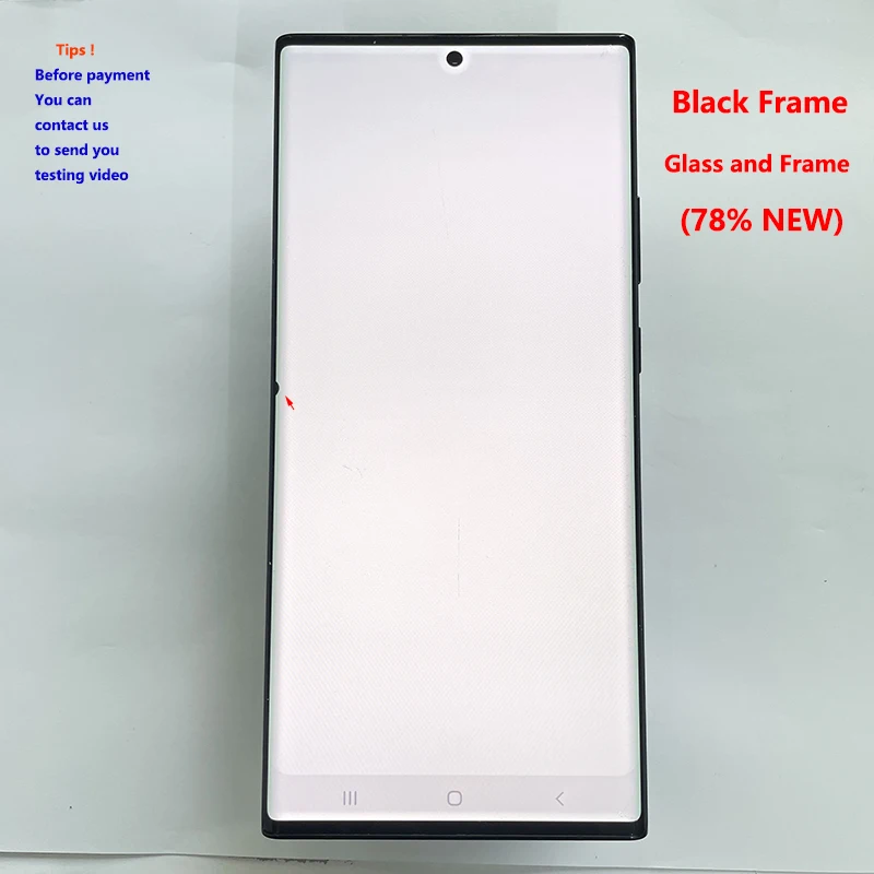 NONE Mit Dot Line LCD für Samsung Note 20 Ultra 5G N985 N986F N986B LCD Display Touch Screen mit Mängel Bildschirm ersetzen 5