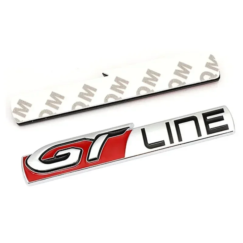 For Peugeot GT Line Logo 308 508 Rear Boot Tailgate Emblem Side Fender Badge Decals 3008 5008 Renault KIA Stickers Stinger view 3