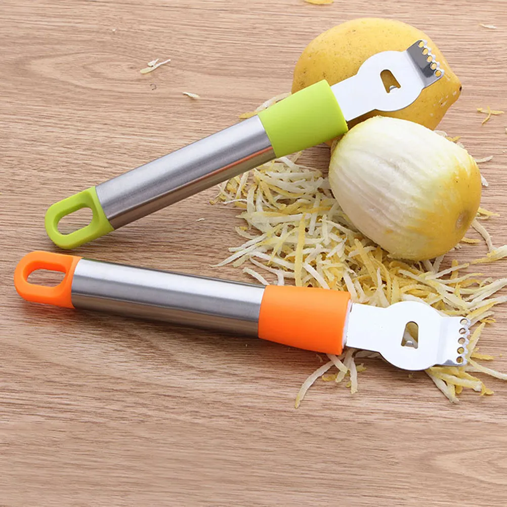 Stainless Steel Lemon Zester Grapefruit Grater Peeler Chocolate Slicer Random Color Kitchen Essential Citrus Fruit Cheese