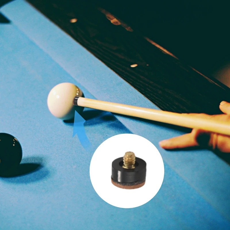 ABUE-50Pcs Billiard Pool Cue Stick Screw-On Tips 13Mm Billiard Cue Tips For Pool Cues And Snooker