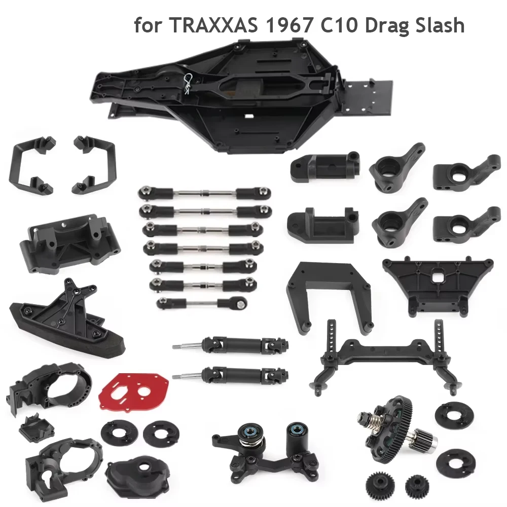 

Plastic Stub Axle Carriers ,Caster BLocks ,Steering Bellcranks ,Driveshaft Assembly For 1:10 Traxxas Slash RC Car Accessories
