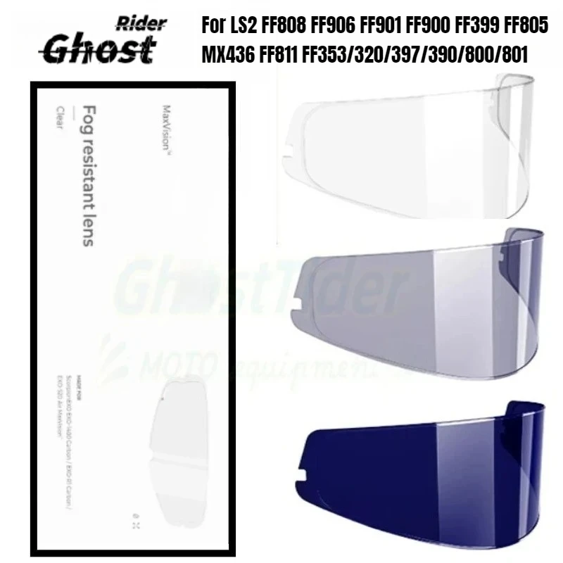 For LS2 FF808 FF906 FF901 FF900 FF399 FF805 MX436 FF811 FF353/320/397/390/800/801 Anti-fog Stickers Helmet Accessories