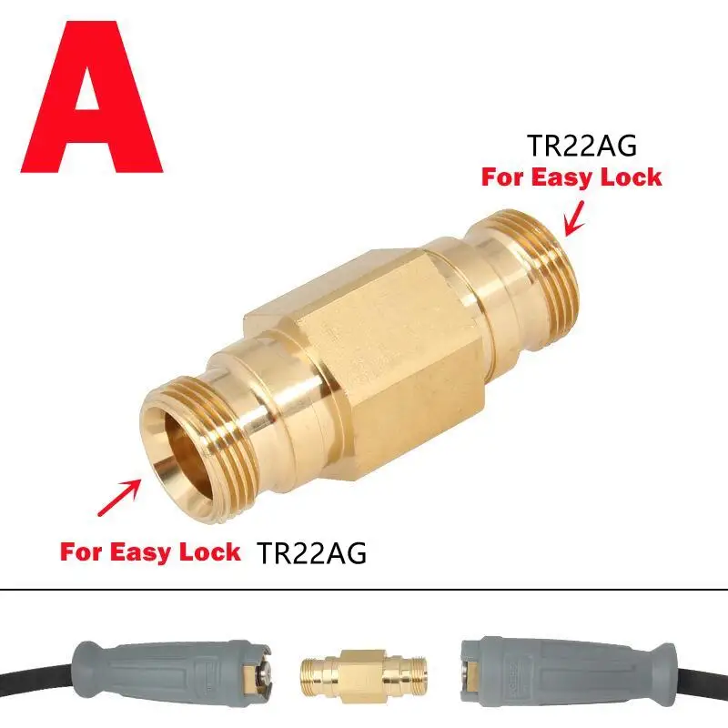 Hose & Spray Gun Connector For Karcher Easy Lock New HDS TR22 AG & IG Adapter To Quick Connect