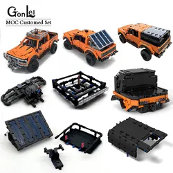 NEW MOC Tradie Tray Trailer Truck Modified Fit for Pickups F-150 Raptor 42126 Bricks Set Car Building Blocks DIY Toys Gifts