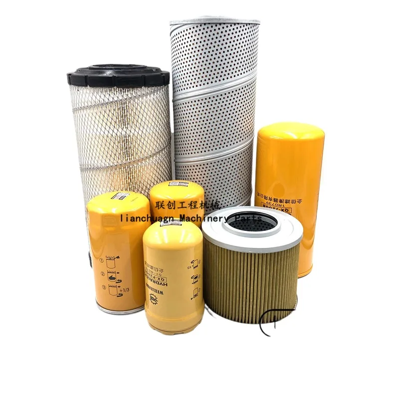 For Caterpillar Cat E313B/C Oil filter Diesel Air filter Hydraulic pilot Oil Inlet and return line filter Parts