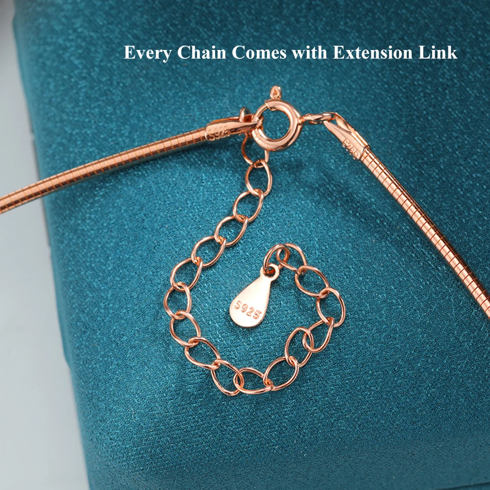 EWYA 3ct الكمثرى قطع سوليتير مويسانيتي الماس قلادة القلائد النساء الزفاف s925 الفضة 1.5 مللي متر الصلبة المختنق سلسلة عنق هدية