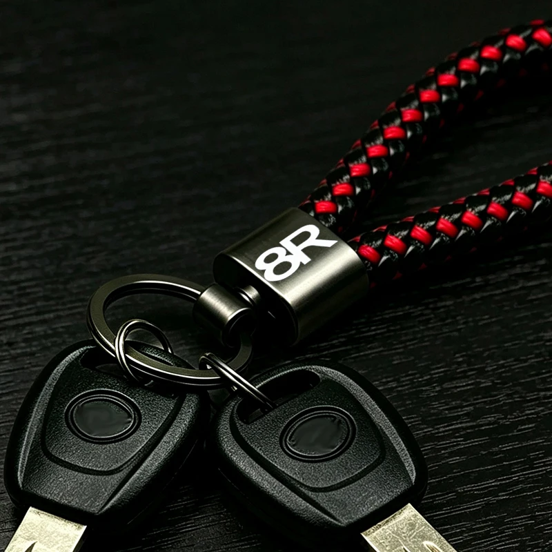 For SUZUKI GSX-8S GSX-8R GSX8S GSX8R  High-Grade Anti-lost Braided rope aluminum motorcycle and car keychains metal keychains