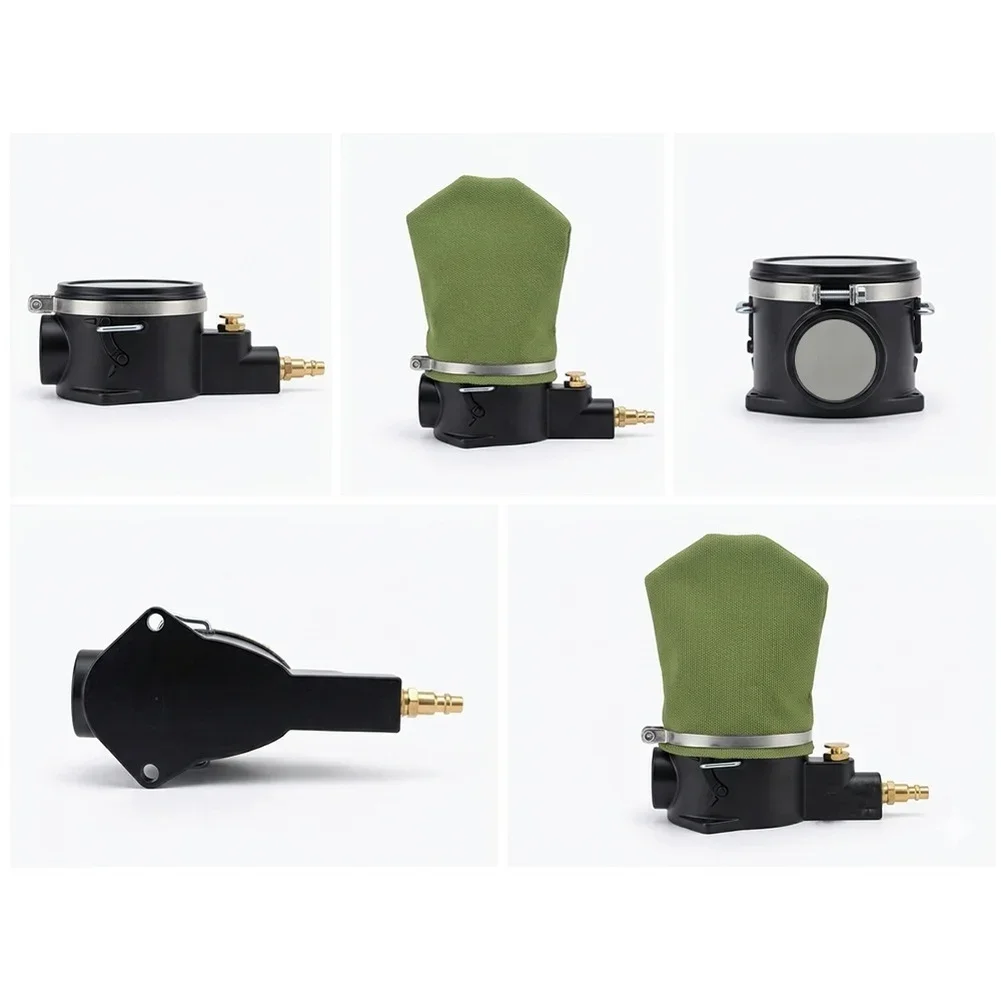 Aluminum Die Cast Ignition Part Cleaner Tool Air Powered for Engine Maintenance 90 PSI 1/4 Inch Inlet 3/8 Inch Hose Fit