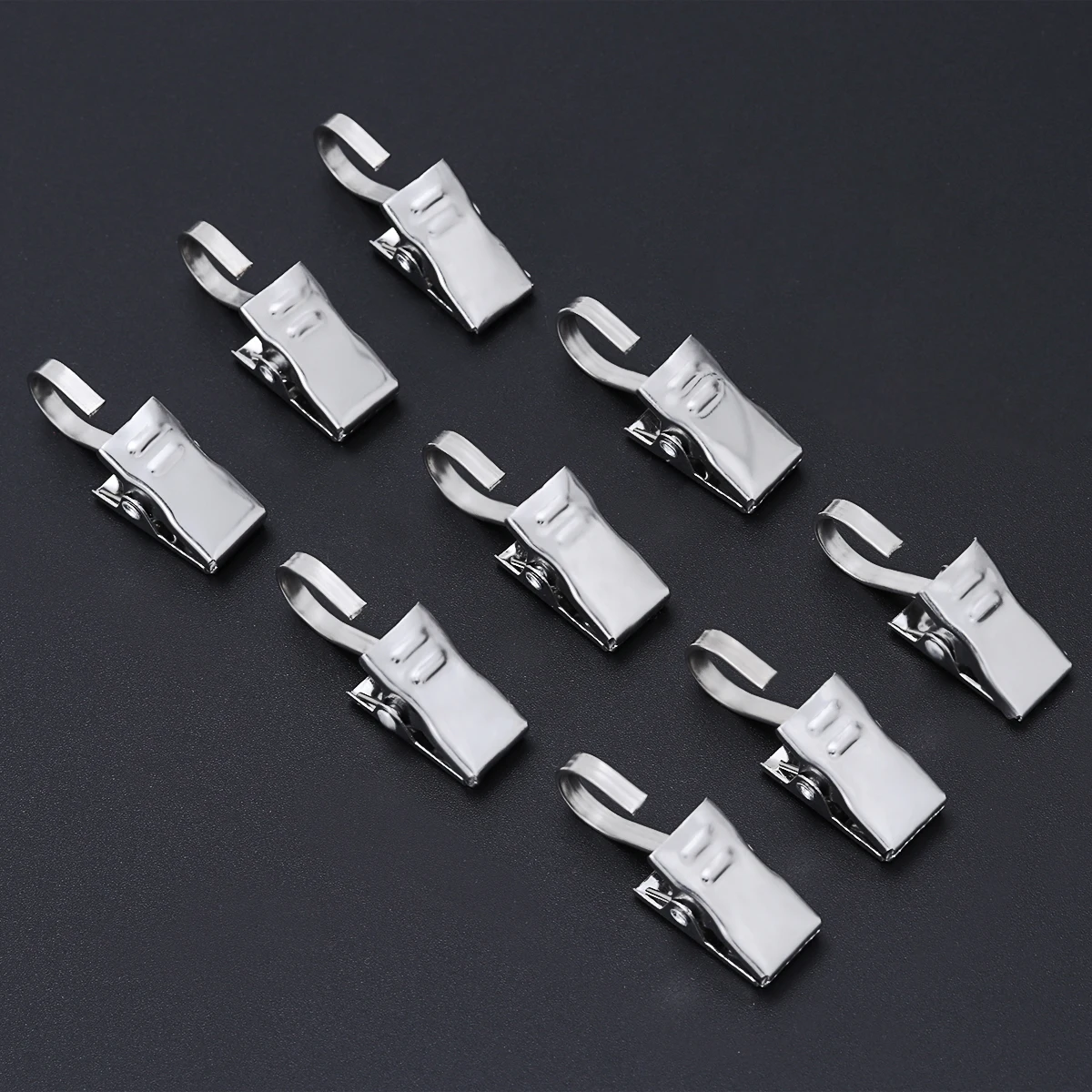 

60 Pcs Curtain Hook Shower Hooks Stainless Steel Clips Wire Holder with Thicken
