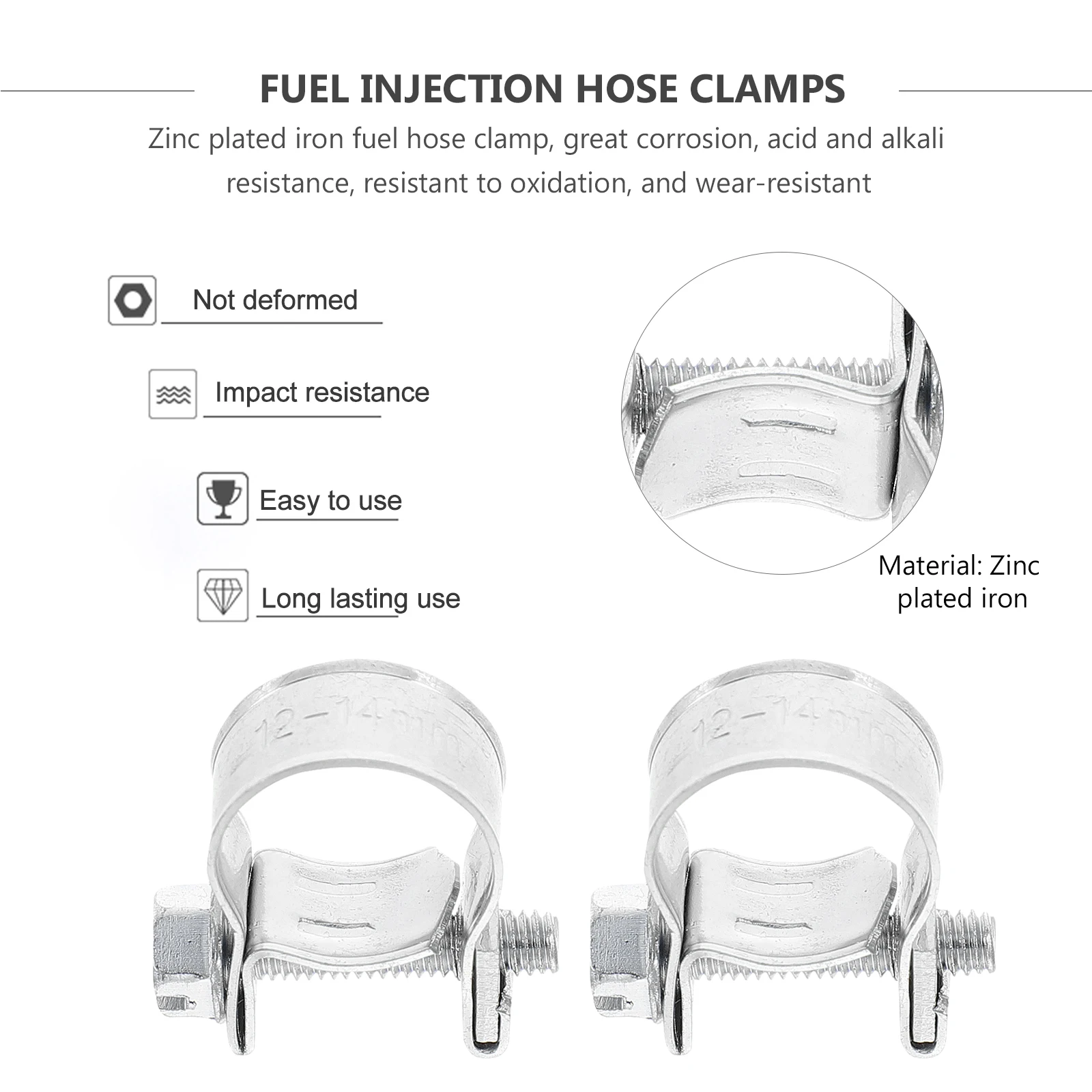 

20 шт. зажим для водопроводной трубы, зажим для трубки, зажимы для топливопровода, шланг, сверхмощная нержавеющая сталь