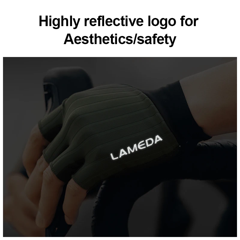 Lameda Bicycle Gloves Half Finger Anti-slip Cycling Gloves Shock-absorbing Biking Mtb Gloves For Men Bicycle Accessories