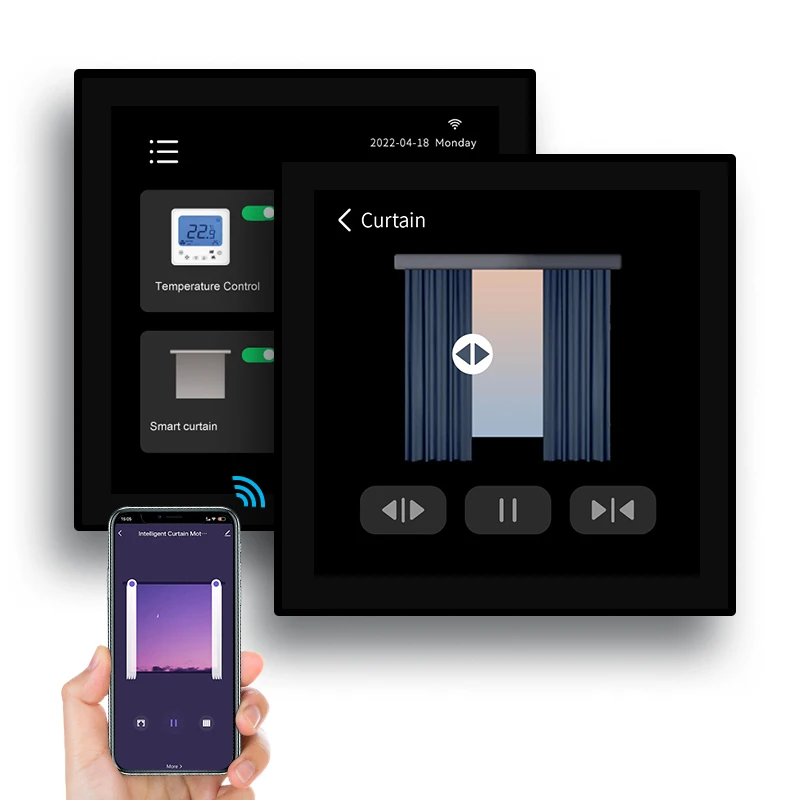 2022 T8E Smart Home Control Panel with Touch Screen WIFI Ethernet & Zigbee Home Automation Scene Controller