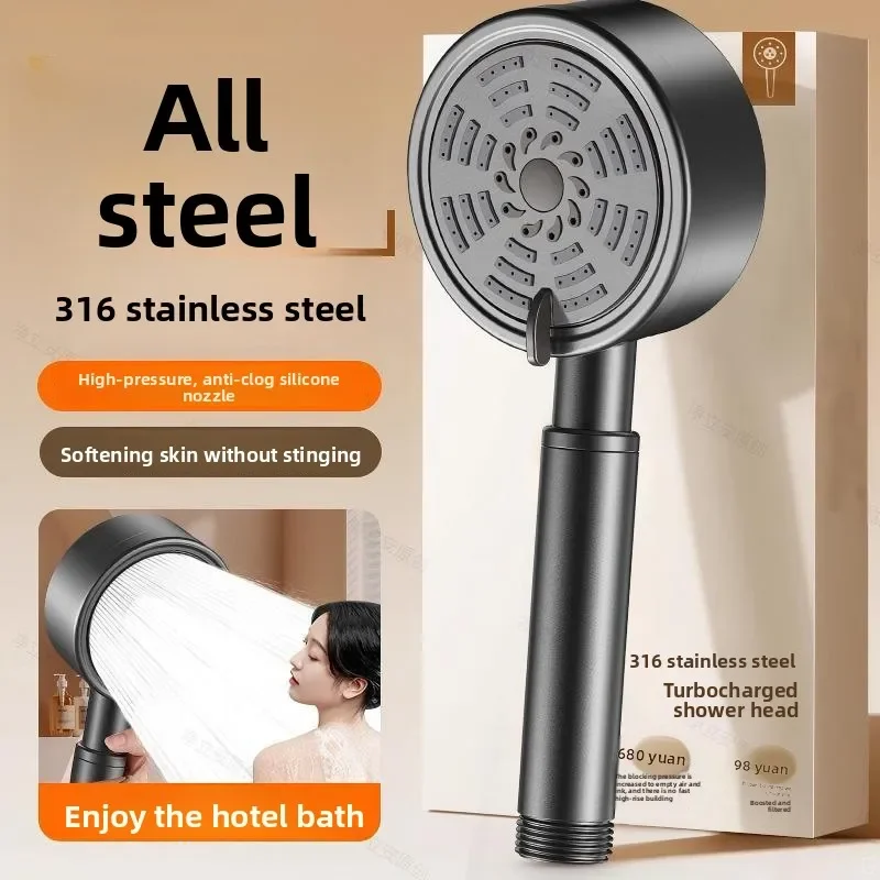 High Pressure Rain Shower Head Stainless Steel 316 Bathroom Faucet Spray Nozzle for Home Shower System Water Saving Efficient 2