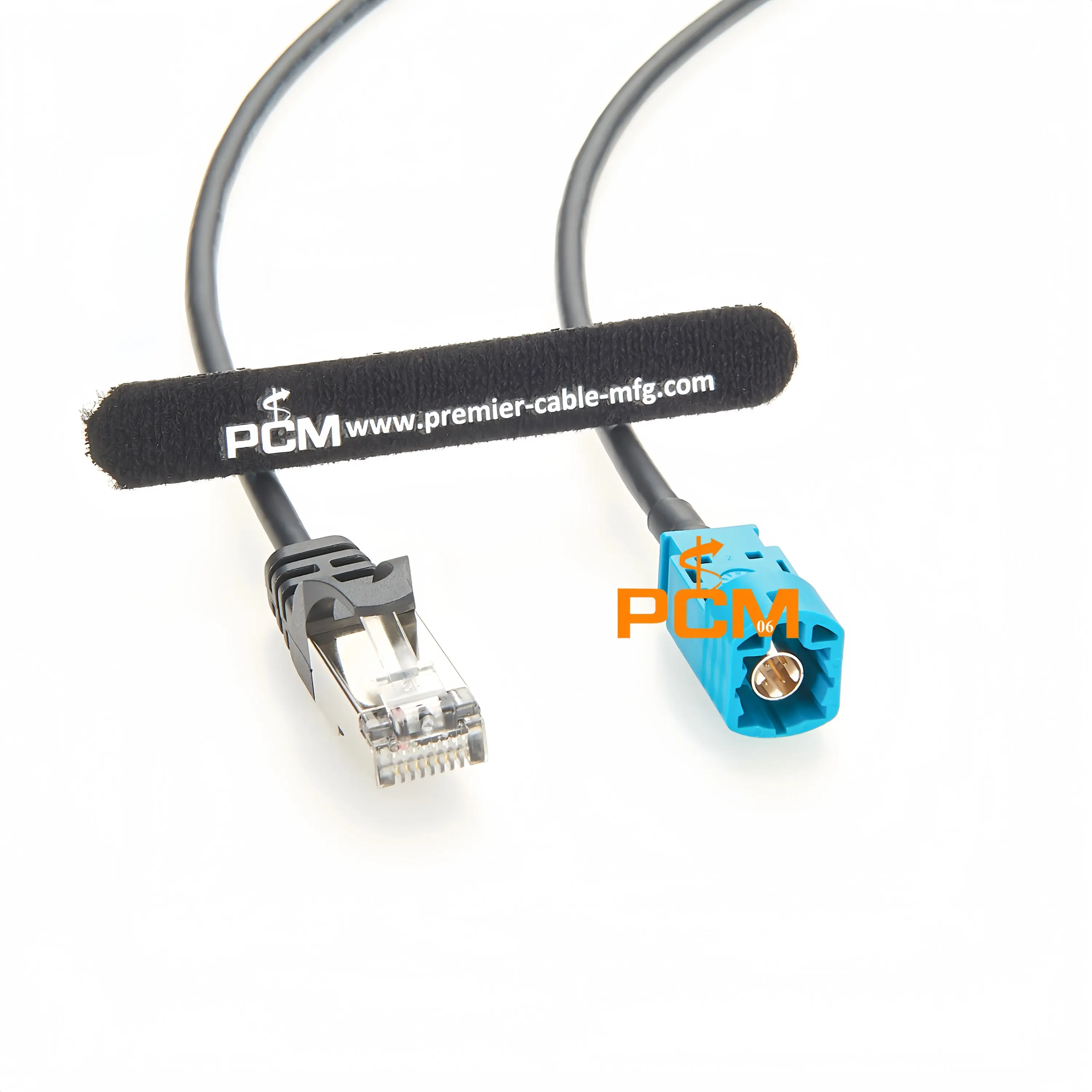 HSD to RJ45 Shielded Automotive Ethernet Cable HSD 4P Z Coded Male to RJ45 Male Adapter Cable LVDS Cable Assembly for Automotive view 4