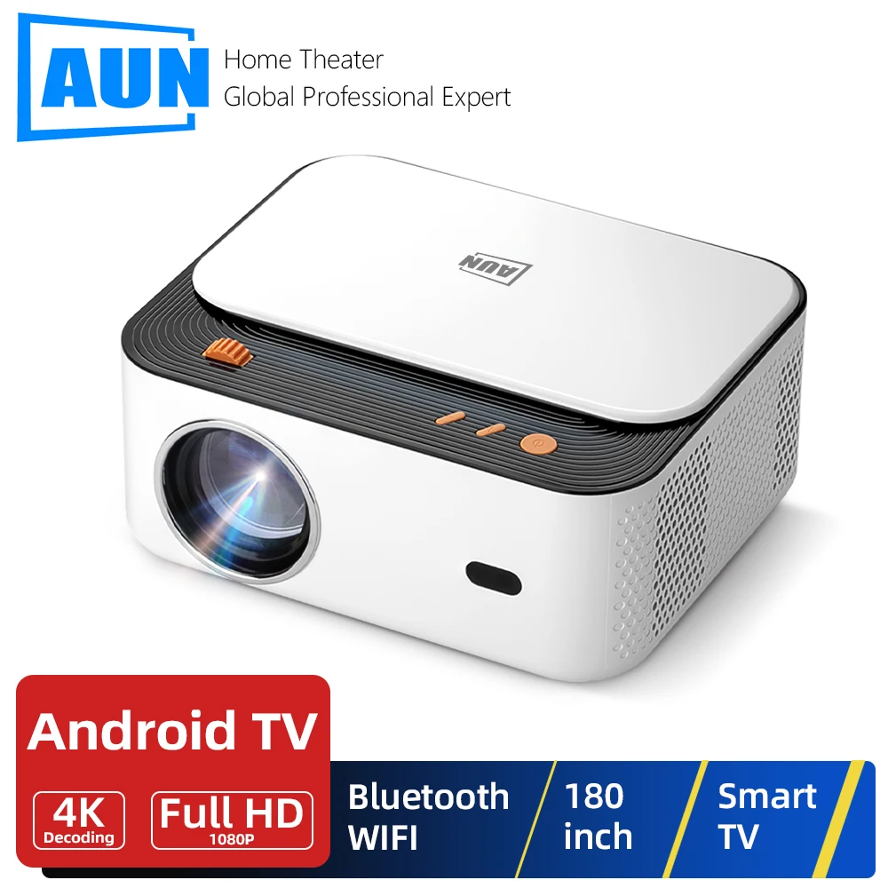 

AUN Z5S Android Projector Portable Full HD Home Cinema 1080P VideoProjector 4K Movie Decode 3D MINI Theater Smart Laser TV