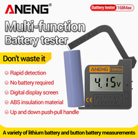 ANENG 168Max Digital Lithium Battery Tester Capacity Universal Test Checkered Load Analyzer Display Check AAA AA Button Cell