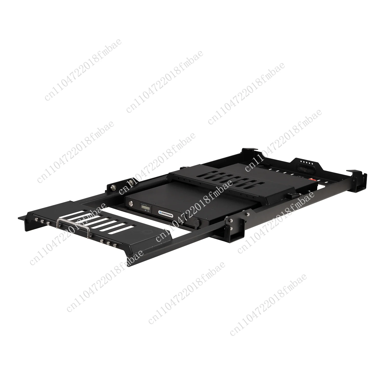 POWER 12V Electric Car Steel SidewaysTilting Drop Down Fridge Slide Built-in 100AH Lithium Battery 40A Dcdc Charger