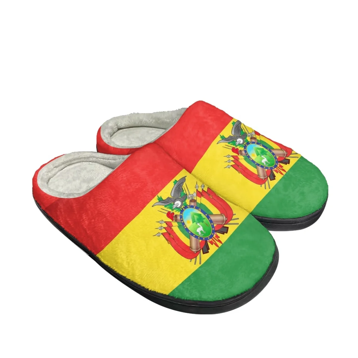 Indoor Casual Lady Slides The National Flag of Bolivia Autumu Winter Home Warm Slippers Dropshipping Comfortable Cotton Slippers