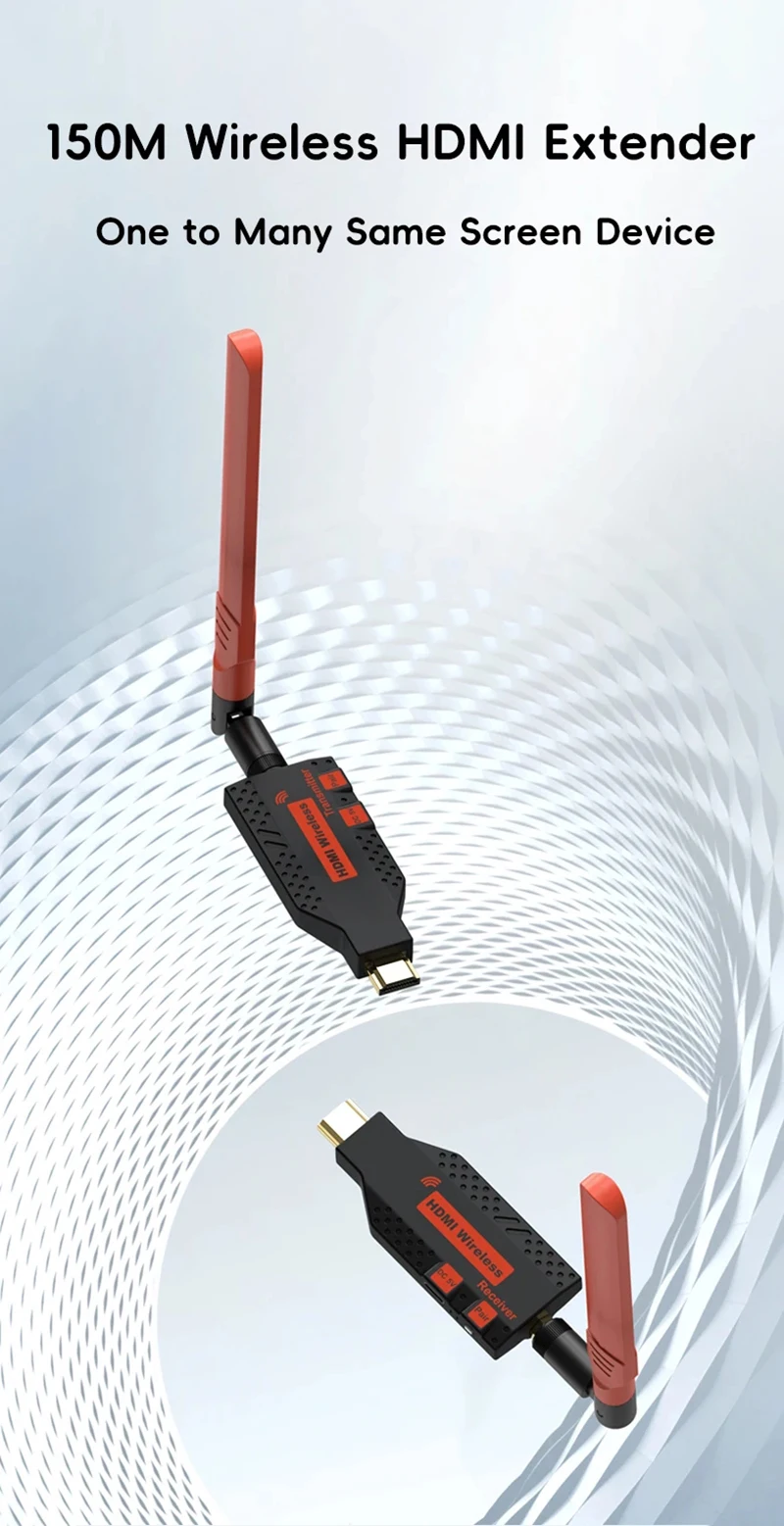 

150 м беспроводной HDMI удлинитель HD 1080p видеопередатчик приемник мультиэкран общий дисплей для камеры ноутбука ПК к ТВ-проектору