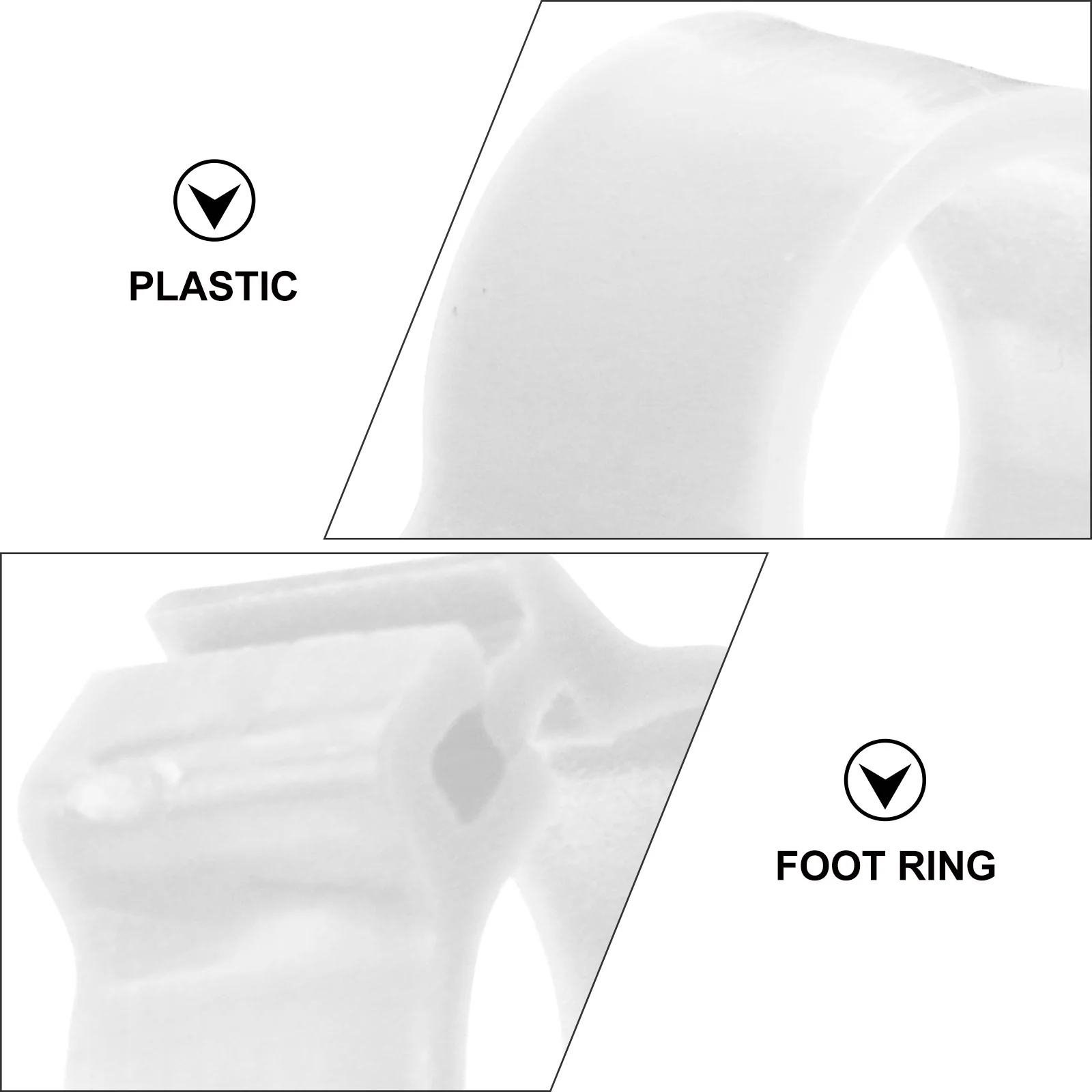 

100Pcs Clip-on Pigeon Foot Rings Plastic Leg Bands Identification Rings for Bird Breeding and Poultry Management