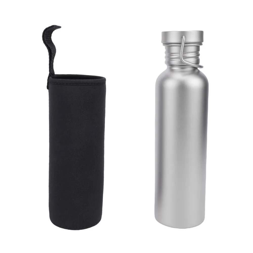 Durable Leak-Proof Titanium Water Bottle Lightweight 500ml Sport Drinking Cup 600ml 750ml Wide Mouth Kettle Outdoor Camping