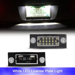 2x Free Error LED Reverse License Number Plate Light For Audi A2 8Z BJ 1999-2005 Car Rear Bumper Parking Lamp 6000K