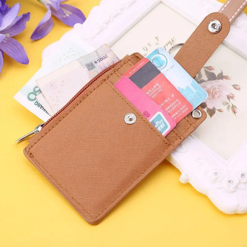 X90D Business Credit Cartted Badge Moeda Purse Strap Strap Keychain