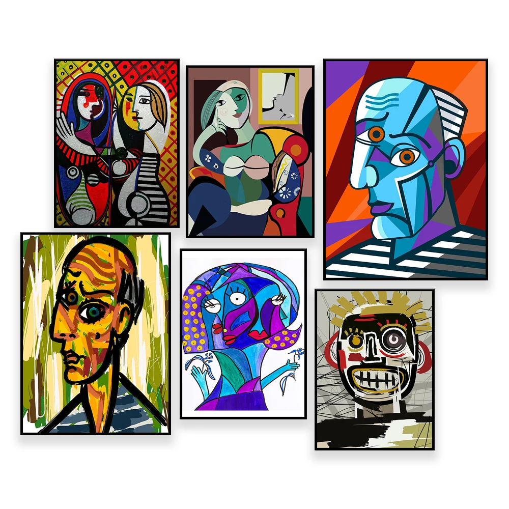 Picasso Poster Art |  Picasso Prints | Digital Exhibition Posters | Pablo Picasso Digital Wall Art | Picasso Art Print