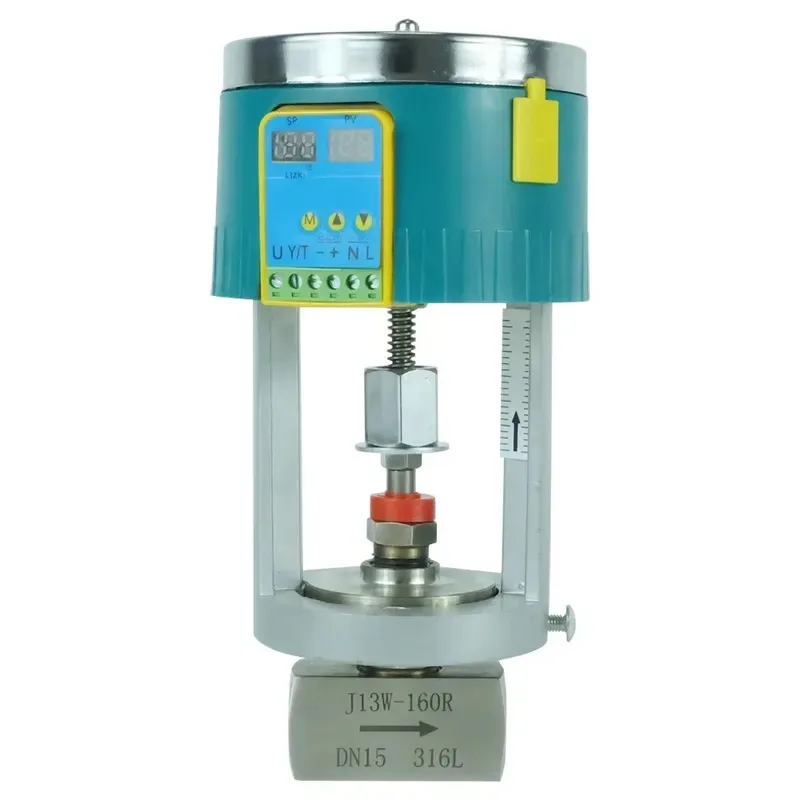 Electric Flow Control Valve with Feedback DN15 SS316 Close Regulating Needle Valve