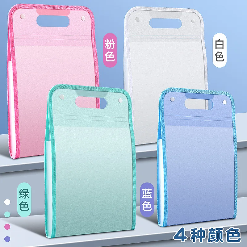 13 dossiers à pochettes portables format A4 couleur macaron, organiseur de documents accordéon pour classe, bureau et maison