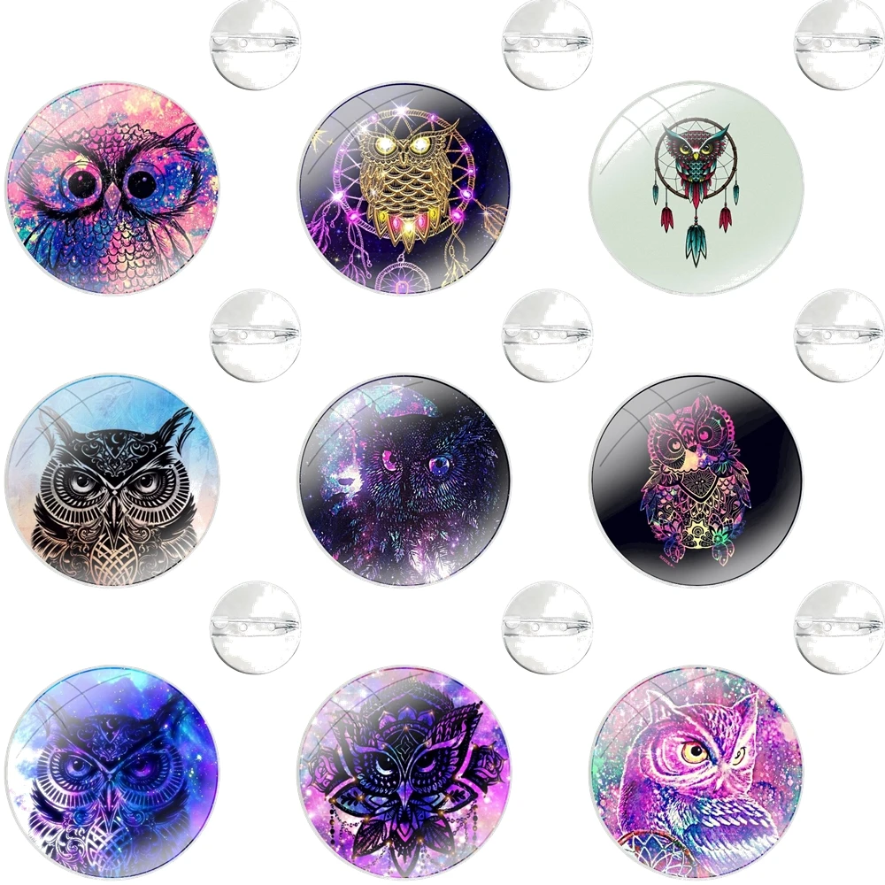 Owl and Dream Catcher Splendid Badge Brooch Pin Accessories For Clothes Backpack Decoration gift