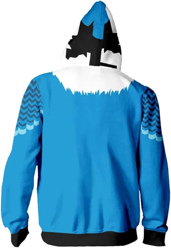 Meta Runner Merch Meta Runner TARI Cosplay de manga larga con capucha y cierre unisex