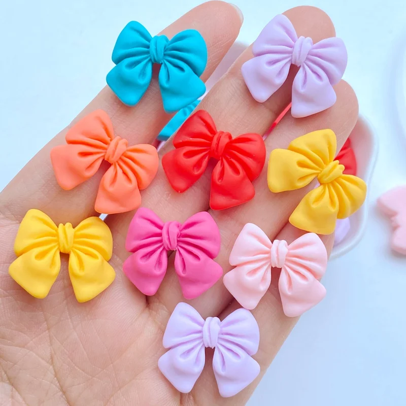 10/20Pcs New Cute Cartoon Mini Bow Series Flat Back Resin Scrapbooking DIY Jewelry Craft Decoration Accessories