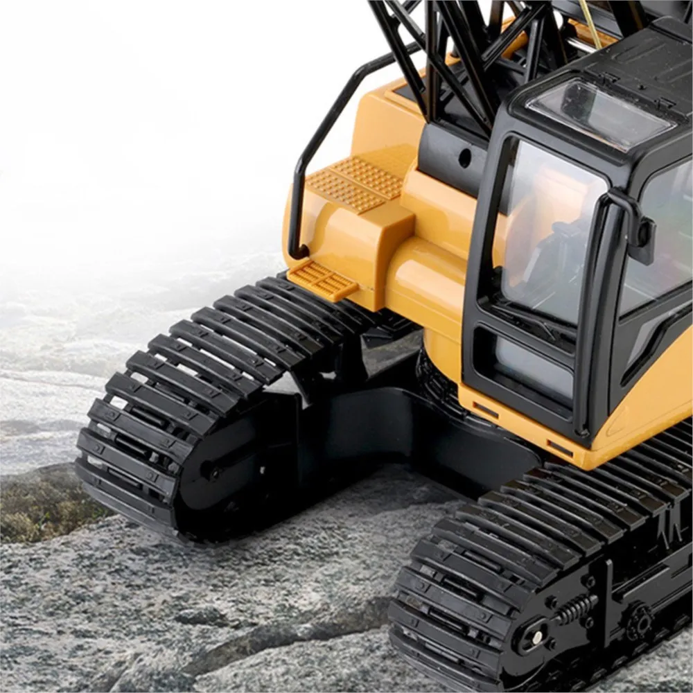 الولايات المتحدة بيع HUINA 572 15CH RC 1/14 البناء رافعة شاحنة برج حفارة نموذج سيارة لعبة #6