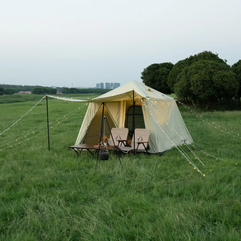 

Luxury Waterproof Inflatable Safari Family Camping Air Tent New Design On Sale