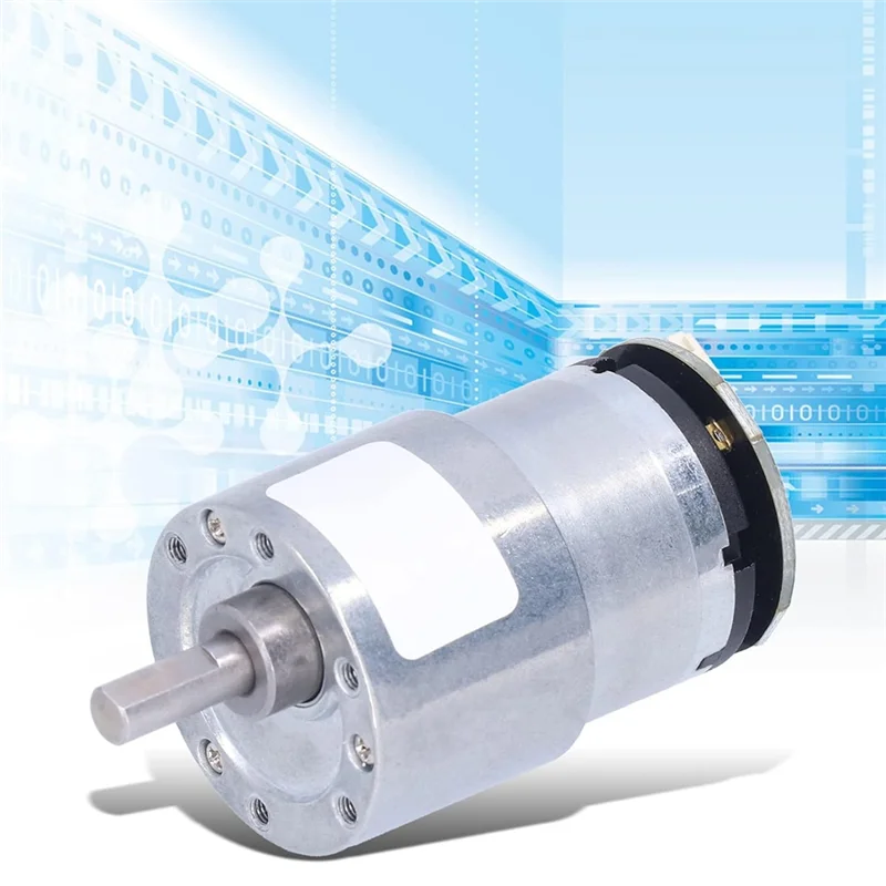A74E-DC 12V Speed Reduction Gear Motor With Encoder, Electric Micro Geared Motor Supporting Forward Reverse Movement