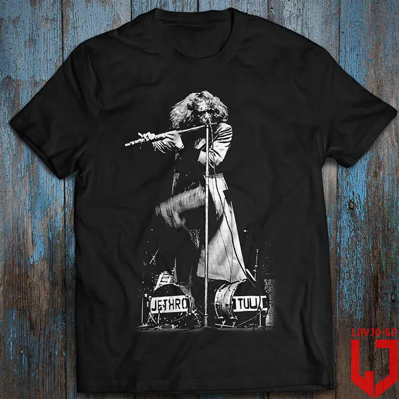 Jethro Tull Band Tee Ian Anderson Thick As A Brick Rock Music Cotton Shirt