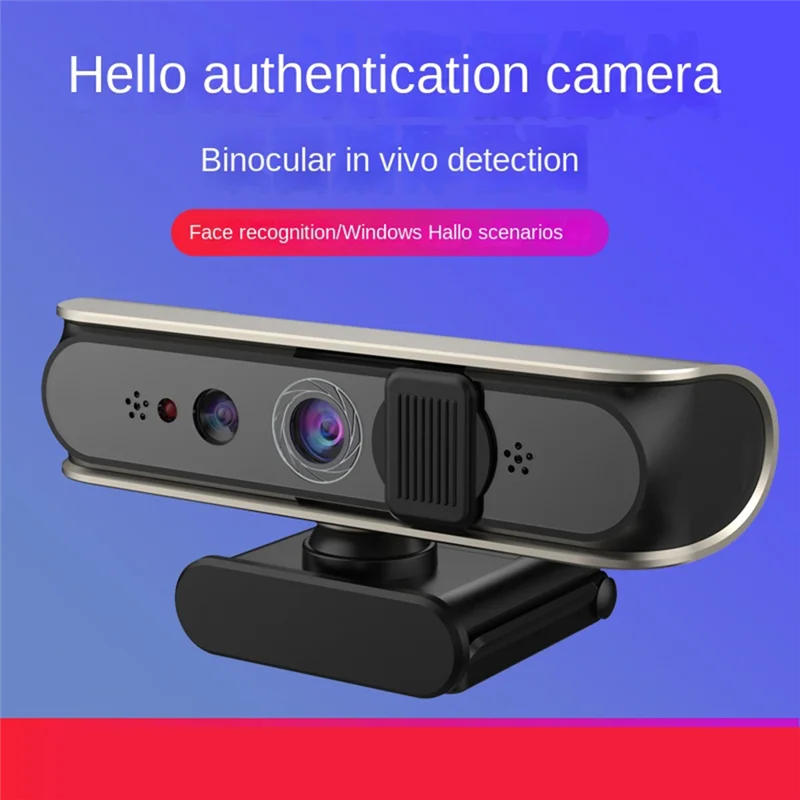 B63B-Desktop Face Recognition Login Built-In Microphone Camera For Windows Hello