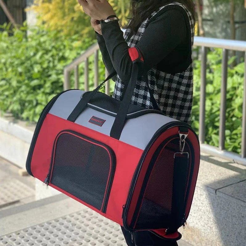 

Портативная сумка для прогулок для домашних животных, складной портативный рюкзак-мессенджер для кошек и собак, уличная автомобильная сумка для кошек