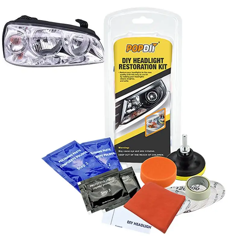 

2024 New Arrival DIY Headlight Restoration Kit, Cleaning and Polishing, Car Headlight Repair and Cleaning Kit, Cleaning Paste