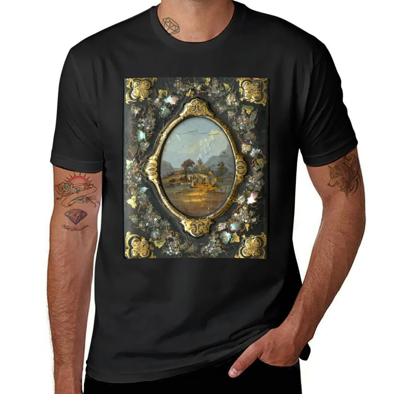 Portfolio (19th century) - Vintage Book Cover T-Shirt vintage graphics anime sweat plain white t shirts men