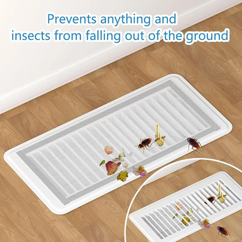 Floor Vent Cover, Magnetic Vent Cover Mesh Ventilation Filter For Home Floor/Wall/Ceiling To Capture Debris Hair Dust