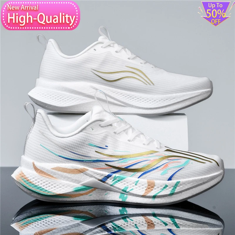 Hot Selling Summer Stable Mens Womens Sports Shoes Supportive Shock-absorbing Running Shoes Lightweight Flexible Walking Shoes