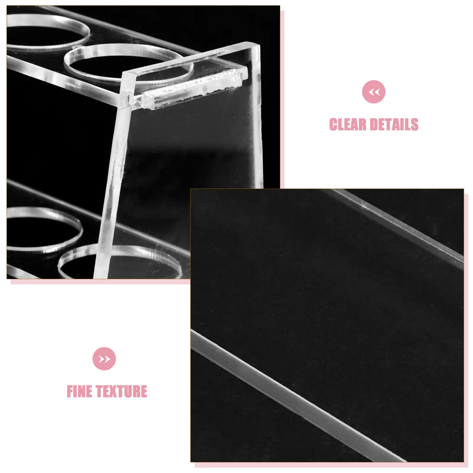 

6 Holes Sampling Tube Rack Test Tubes Holder Acrylic Reusable Organizer Laboratory Test Tube Storage Stand Socket Tester Holder