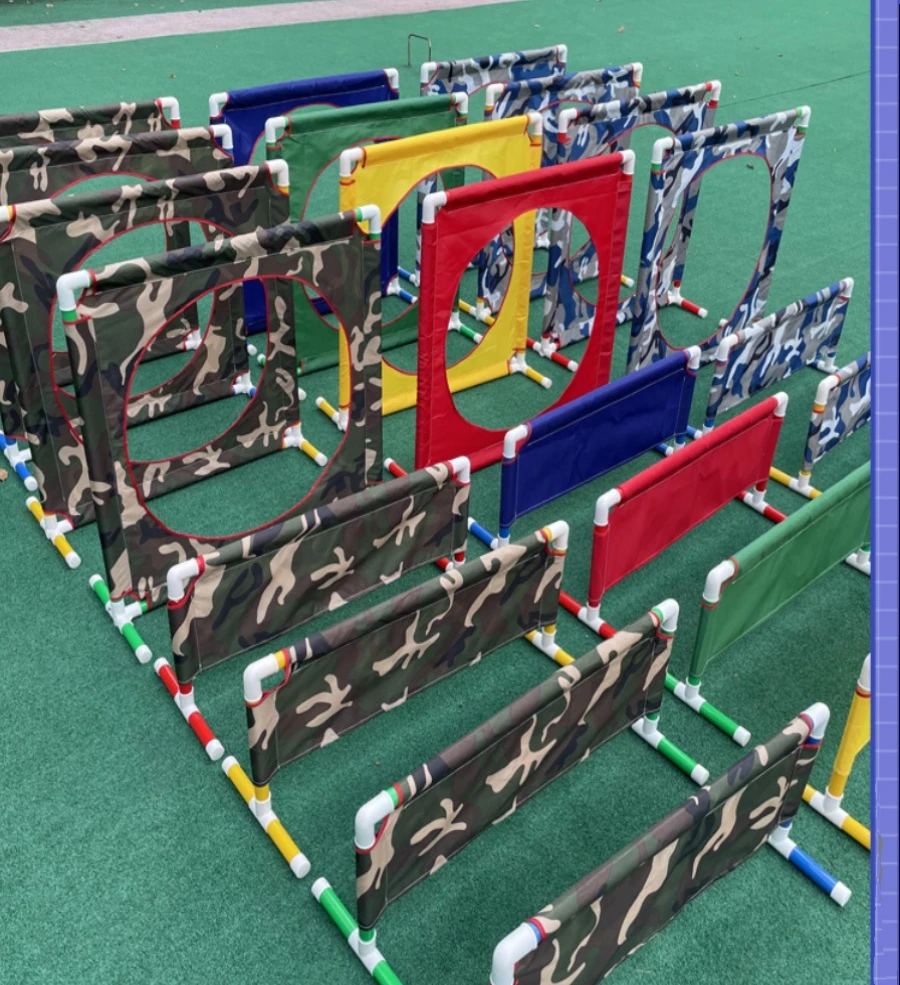 Children's intelligent equipment, hurdle frame, large arch, drilling circle, obstacle props