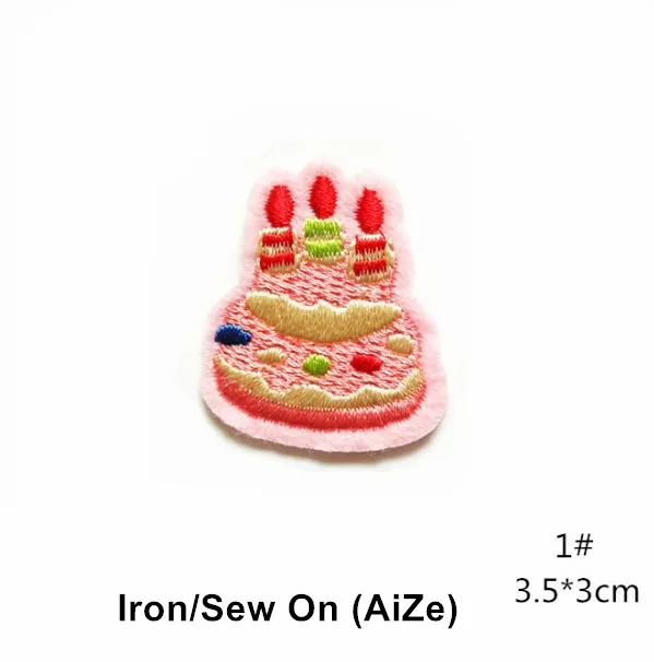 10 Pcs Fruit Cake Embroidered Patch Iron On Sew On Jeans Coat T-shirt Bag Shoe Hat Decor Repair Motif Emblem DIY Accessory view 3